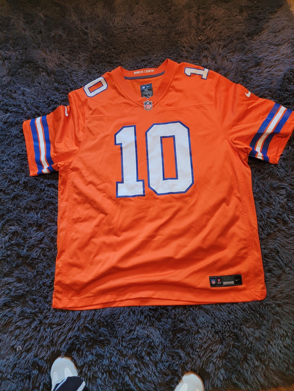 Nike NFL Orange #10 Football Jersey - Picture 3 of 6